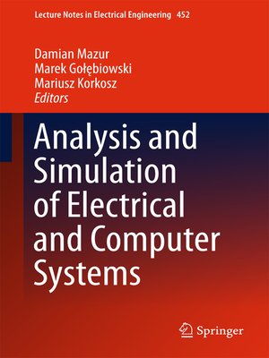 cover image of Analysis and Simulation of Electrical and Computer Systems